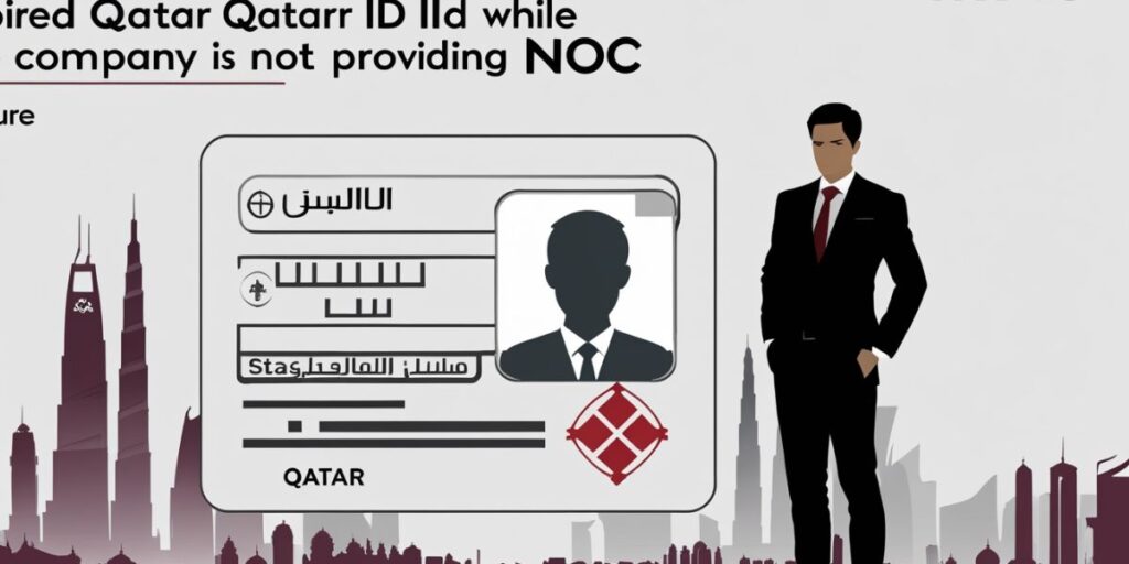 Expired Qatar ID while the Company is Not Providing NOC